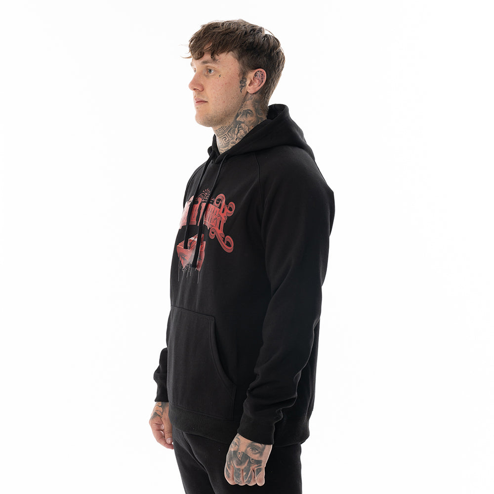 Load image into Gallery viewer, BLACK BLOOD MONEY HOODIE