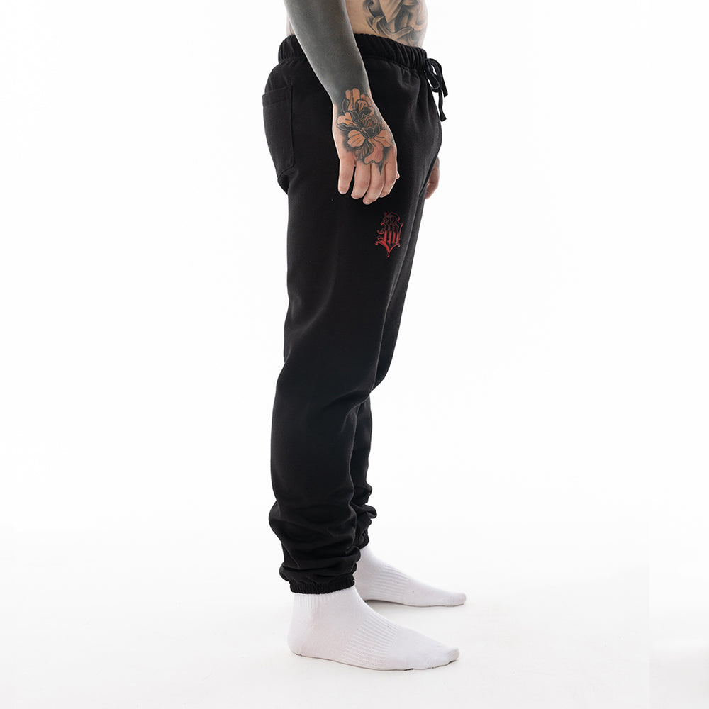 Load image into Gallery viewer, BLACK BLOOD MONEY TRACK PANTS