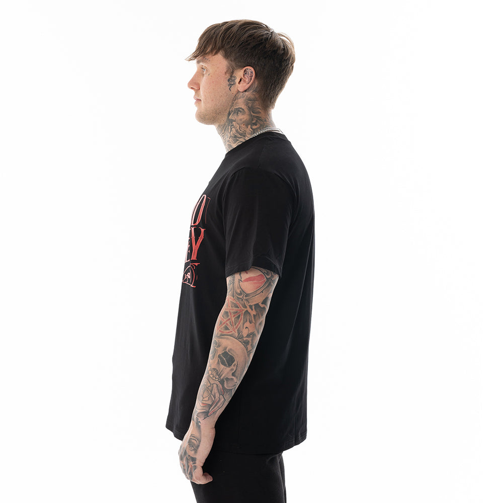 Load image into Gallery viewer, BLACK BLOOD MONEY TEE REGULAR FIT