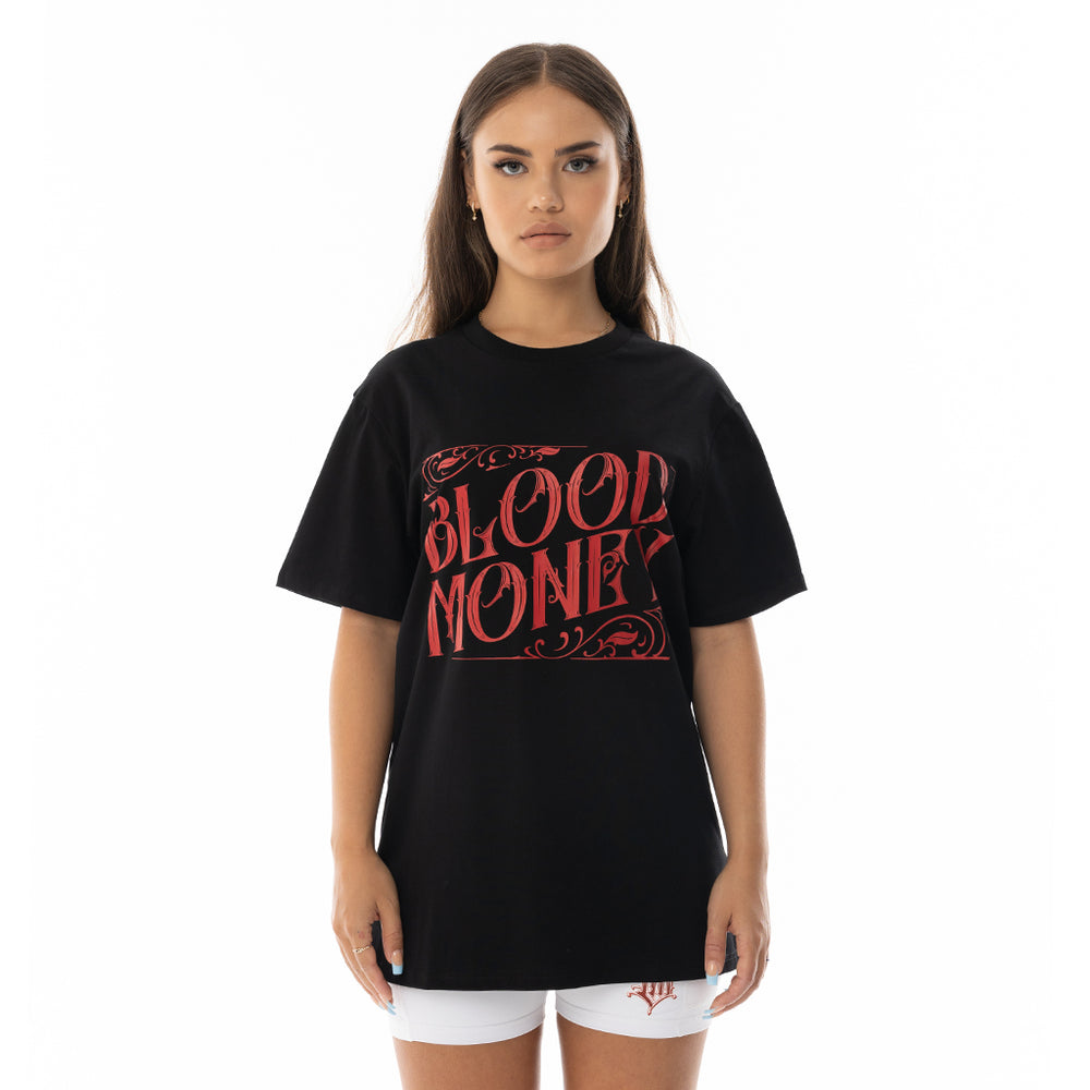 Load image into Gallery viewer, BLACK BLOOD MONEY TEE REGULAR FIT