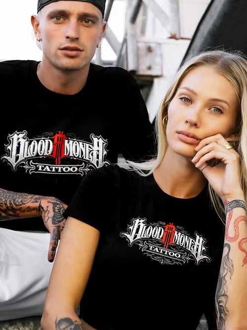 Load image into Gallery viewer, Blood Money Logo T -WOMENS