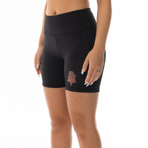 BLACK BLOOD MONEY BIKE SHORTS