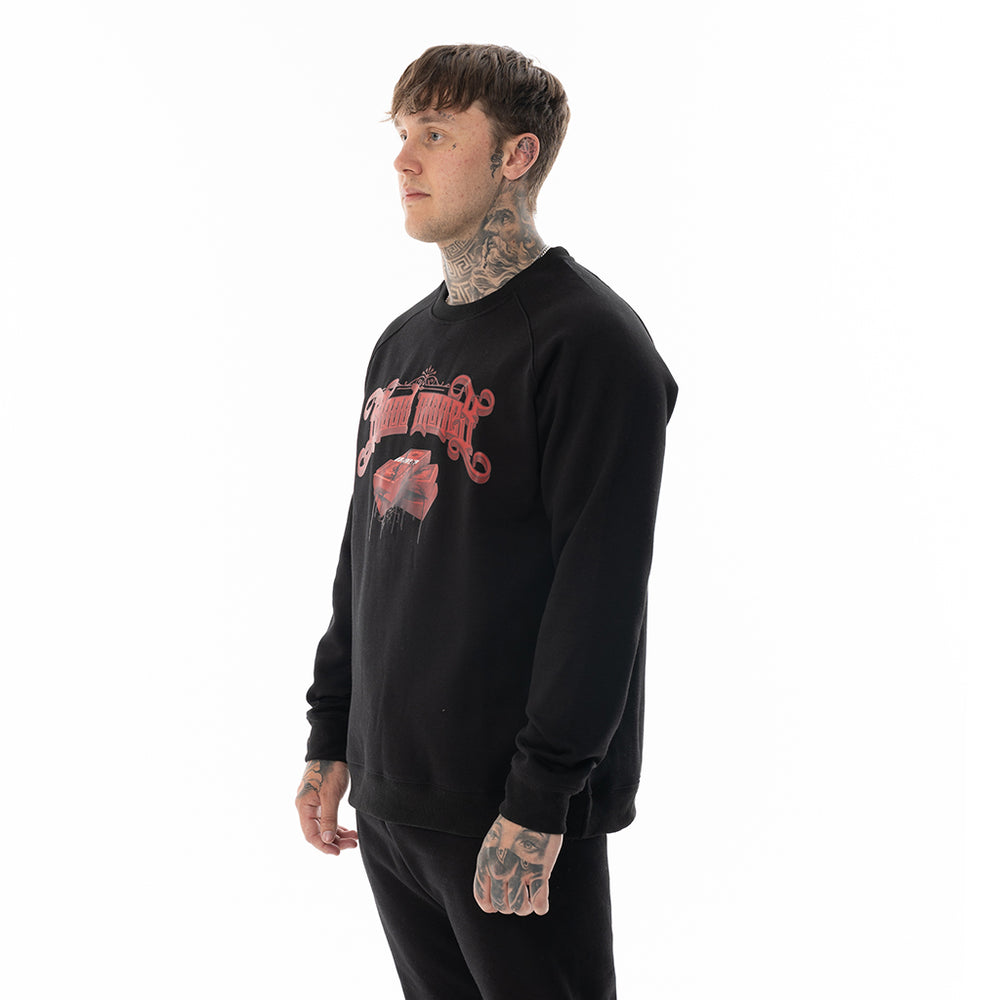 Load image into Gallery viewer, BLACK BLOOD MONEY CREW NECK
