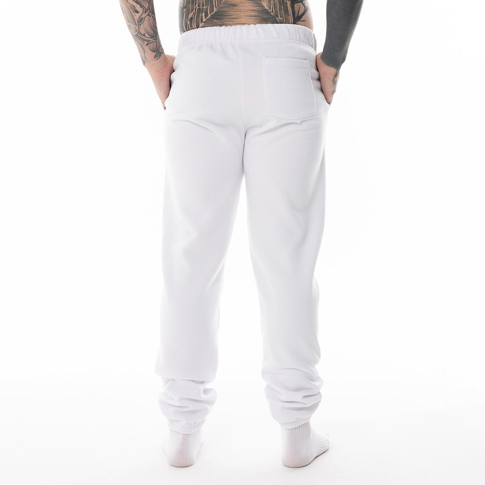 Load image into Gallery viewer, WHITE BLOOD MONEY TRACK PANTS
