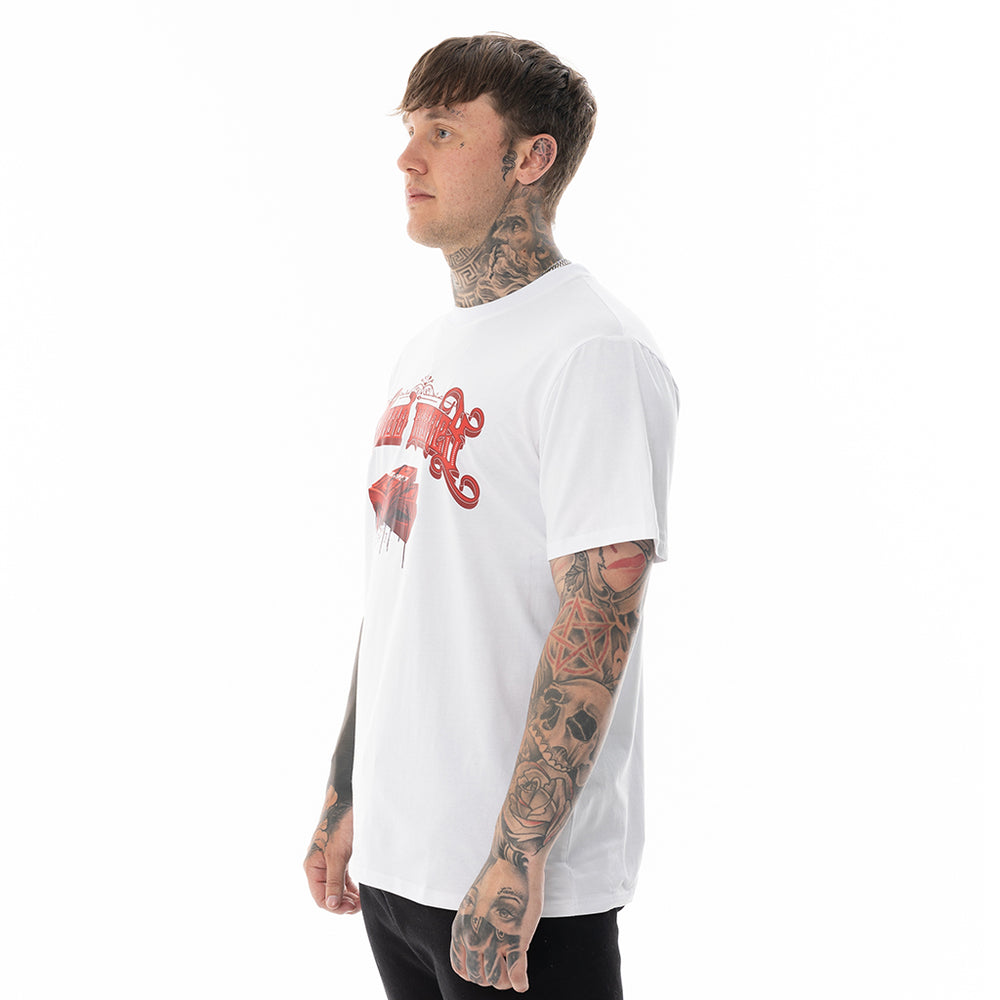 Load image into Gallery viewer, WHITE BLOOD MONEY TEE REGULAR FIT
