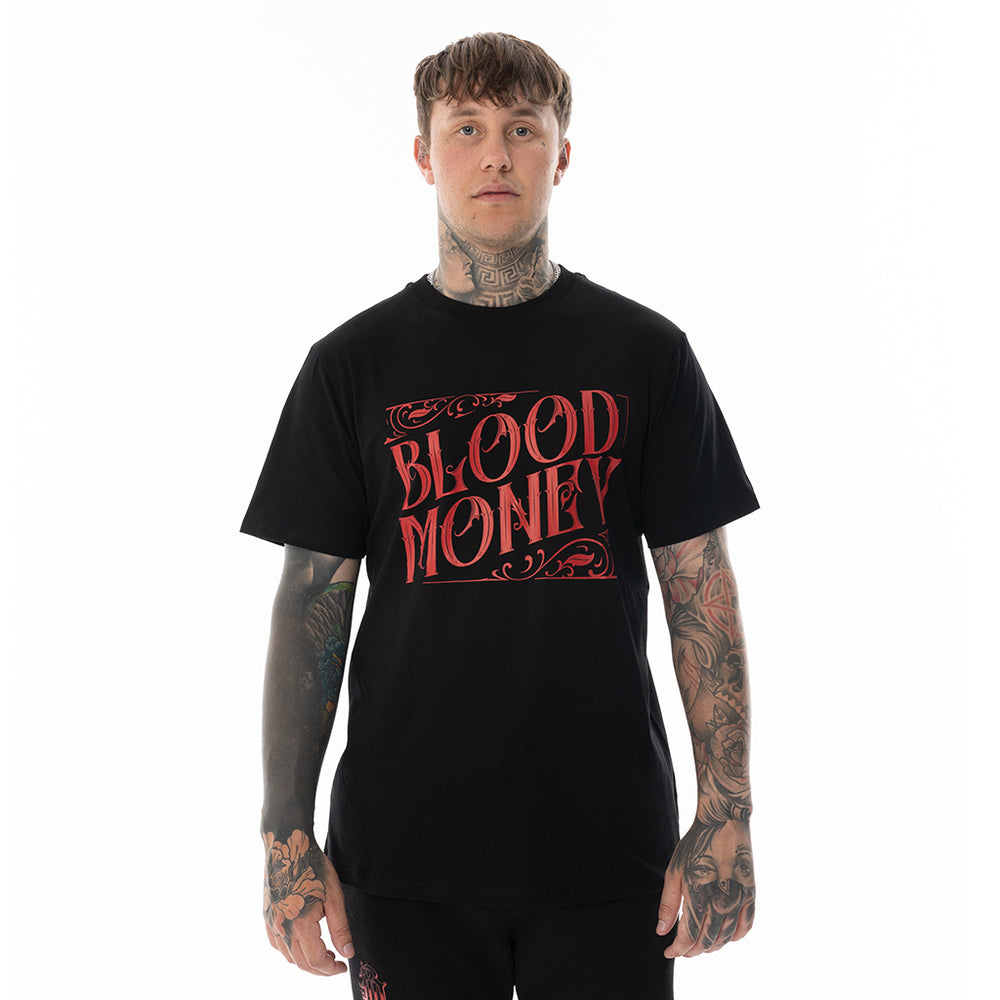 Load image into Gallery viewer, BLACK BLOOD MONEY TEE REGULAR FIT
