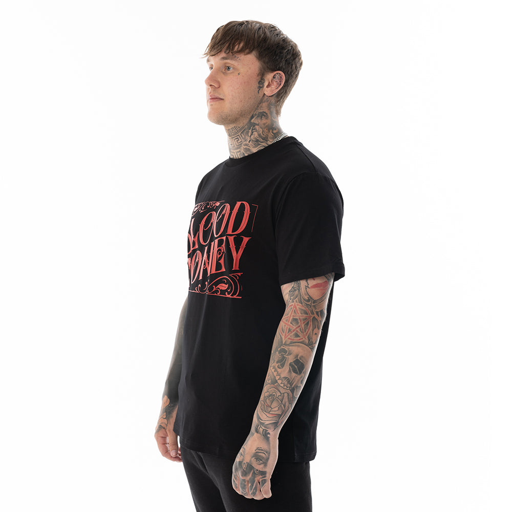 Load image into Gallery viewer, BLACK BLOOD MONEY TEE REGULAR FIT
