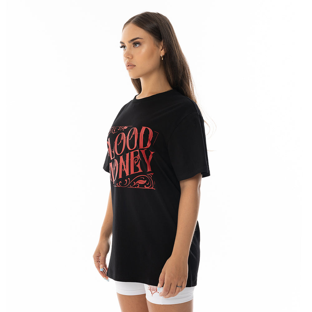 Load image into Gallery viewer, BLACK BLOOD MONEY TEE REGULAR FIT
