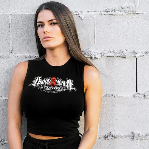 Blood Money Logo Tank BLK WOMENS